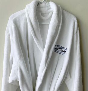 100% Polyester Coral Fleece Bath Robe Shawl Collar