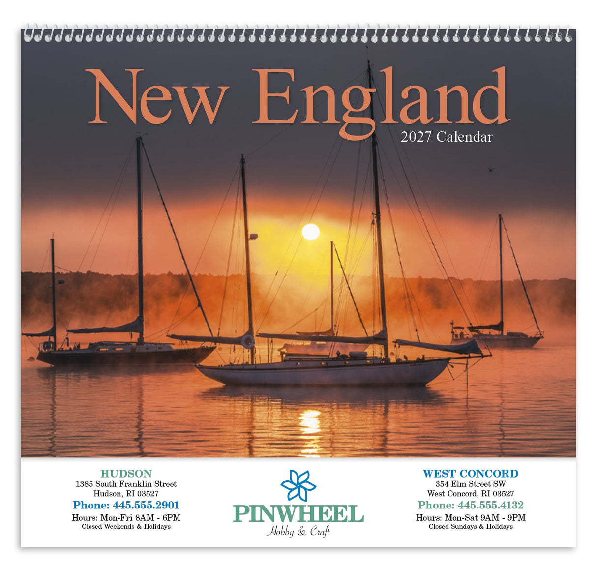 HotLine Products New England Appointment Calendar - Spiral cover image