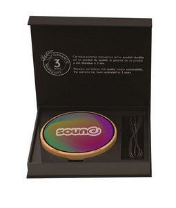 SCX Innovative Design™ Full-Color Bamboo 15W Wireless Charger