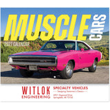 Muscle Car Wall Calendar Stapled