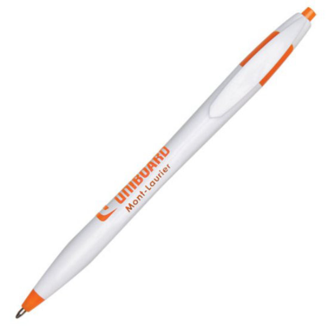 Orange with Blue Ink
