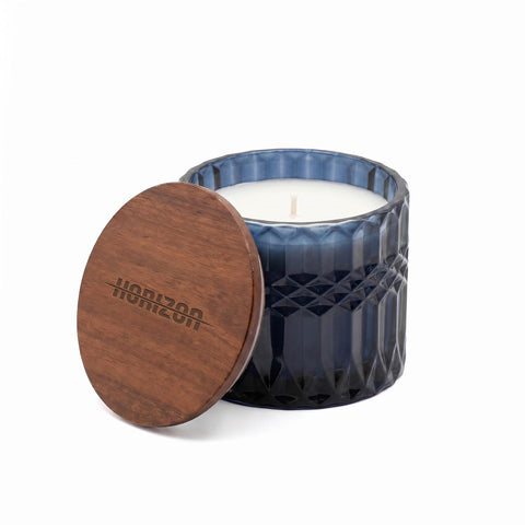 Horizon 296 Ml / 10 Oz Glass Candle With Acacia Wood Lid