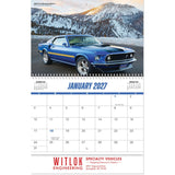 Muscle Car Spiral Wall Calendar