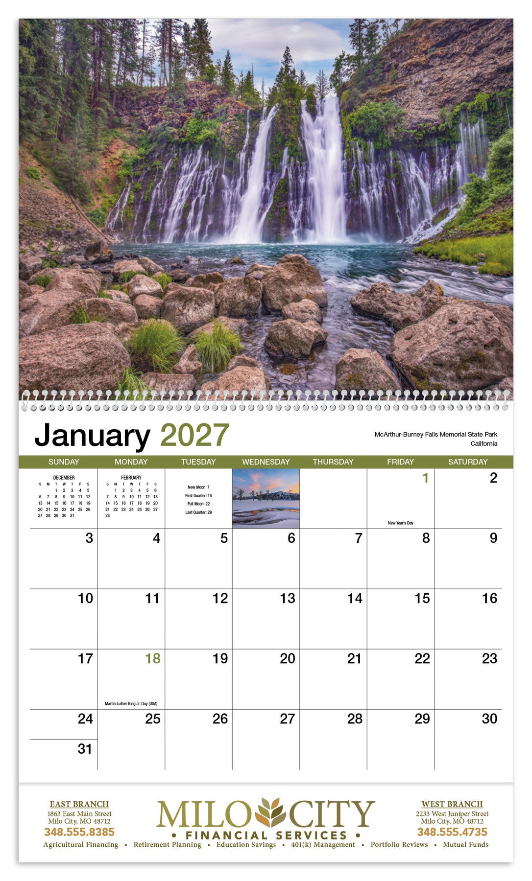 HotLine Products Scenic America Appointment Calendar - Spiral open image