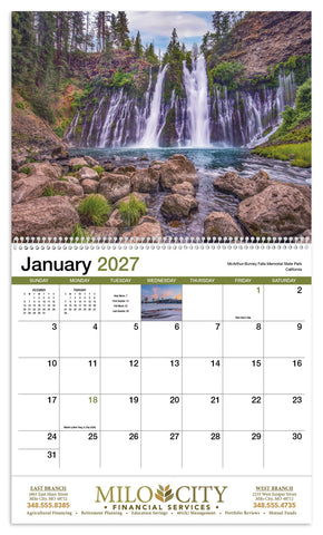 HotLine® Products Scenic America® Appointment Calendar - Spiral