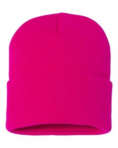 000421 Sportsman™ 12'' Solid Cuffed Beanie