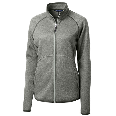 Cutter & Buck Mainsail Sweater-Knit Womens Full Zip Jacket