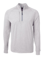 Cutter & Buck Adapt Eco Knit Heather Mens Big & Tall Quarter Zip Pullover