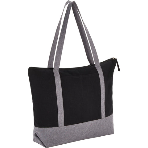Repose 10oz Recycled Cotton Zippered Tote