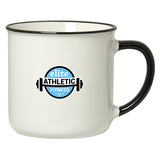Spring 350 Ml. (12 Fl. Oz.) Stoneware Mug With Coloured Rim/Handle