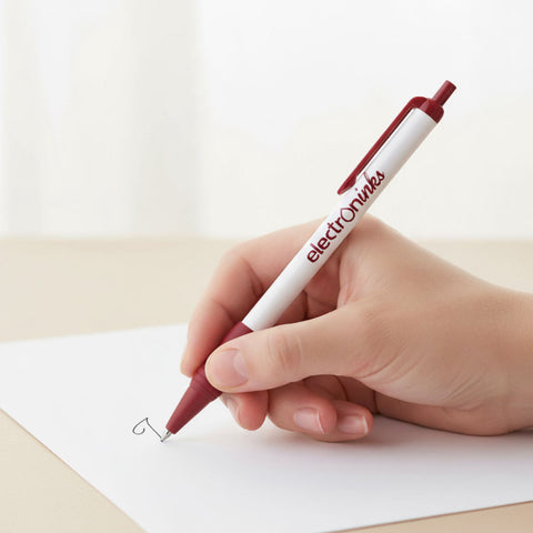 Value Slim Grip Pen w/Glossy Barrel & Matte Colored Trim
