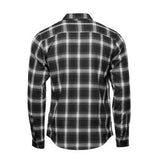 BLACK/WHITE PLAID - BACK