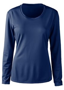 Zorrel® Ladies Barbados Syntrel™ Long-Sleeve Popcorn Knit Tee Shirt