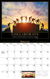 Galleria Wall Calendar 2026 Motivation