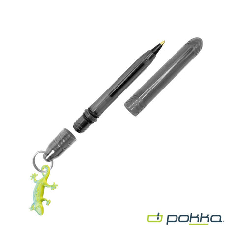 Pokka? Pocket Pen w/Dock & Chrome Keyring & Charm