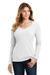 Port & Company® Ladies' Long Sleeve Fan Favorite™ V-Neck Tee