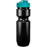 Black/Translucent Aqua Blue Lid Blank