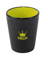 Hilo Thimble 1.5oz 2tone black/green ceramic shot glass
