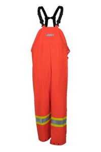 Flame Resistant Waterproof Orange Bib Pants