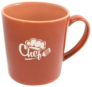 Lenny 16oz reactive terracotta mug in Ripple gift box - Etched