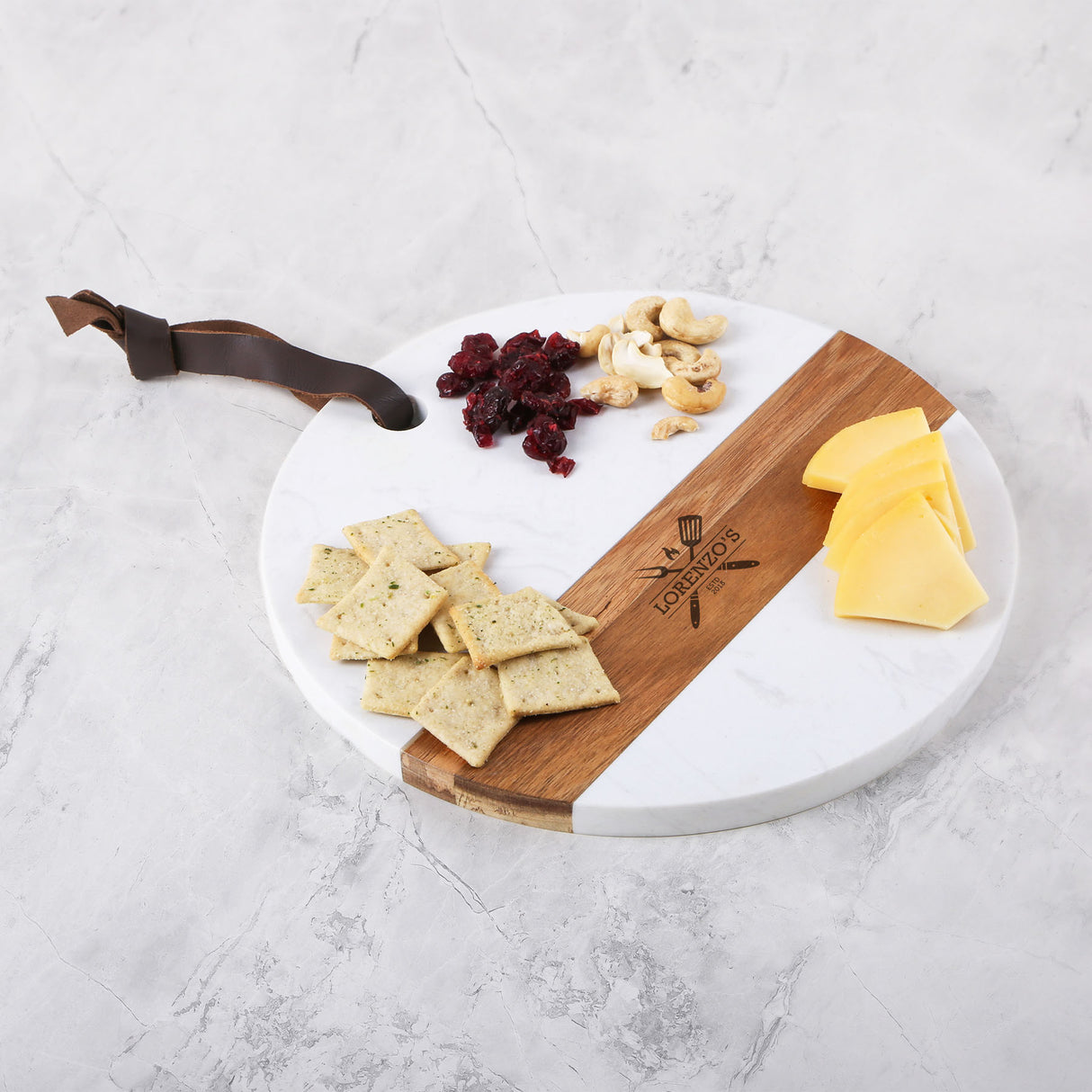 Calacatta Round Charcuterie Board