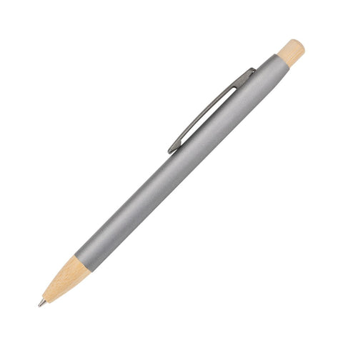 Charon Aluminum Ballpoint Pen w/Bamboo Clicker & Tip