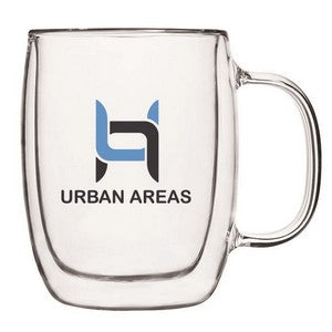 Barista Collection, 12.3oz double wall clear Borosilicate Glass Americano mug