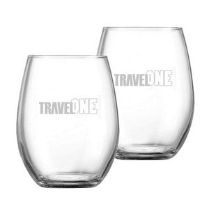 ~ Blossom 14.75oz Chef & Sommelier stemless set of 2 in a Mystique gift box