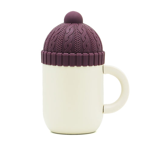 12 oz Insulated Mug with Ceramic Coated Interior - Asobu Happy Hats Beanie