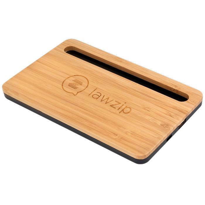 5W Bamboo Desktop Wireless Charger
