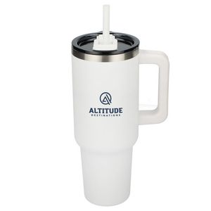 Pinnacle 40 oz Vacuum Insulated Eco-Friendly Travel Tumbler With Straw