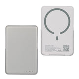 Slimline 5000mAh 20W PD Aluminum Power Bank with 15W Magnetic Wireless Charger