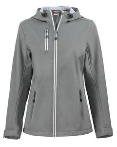 Clique Telemark Eco Stretch Softshell Full Zip Womens Hooded Jacket