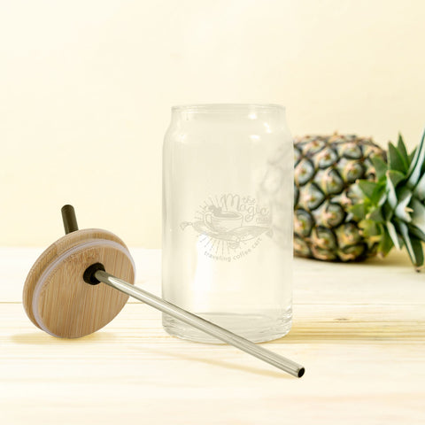 Pod Etched Can Glass 16 Oz.