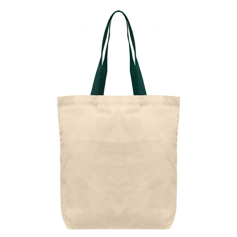 Tonga - 5 oz Natural Cotton Tote w/ Color Straps