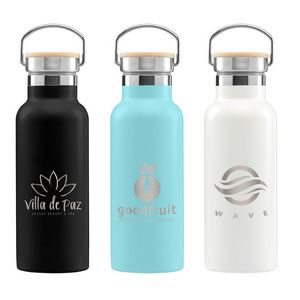 Oahu - 16 oz. Double-Wall Stainless Canteen Bottle - Laser