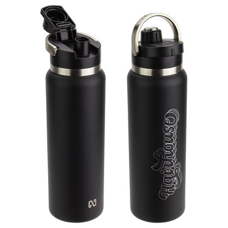 NAYAD® Traveler 40 oz Stainless Double-wall Bottle with Twist-Top Spout