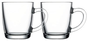 ~Affogato 11oz mug clear glass S/2 in a Mystique gift box