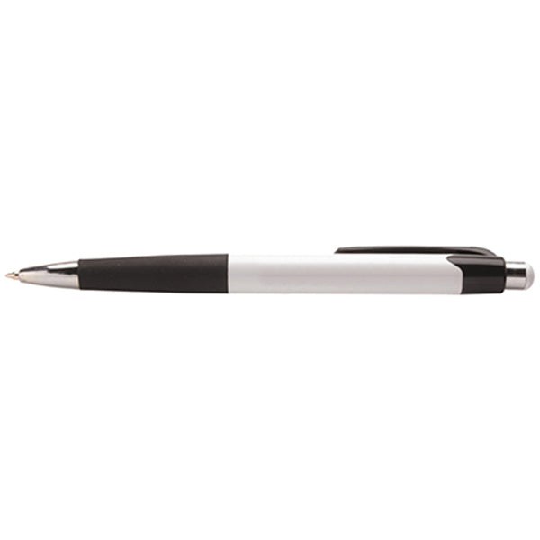 White with Blue Ink