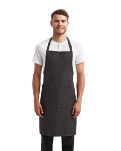 Artisan Collection by Reprime Unisex 'Colours' Recycled Bib Apron with Pocket