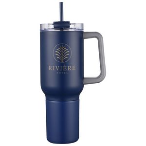 Novo Combo 20 oz Vacuum Insulated Stainless Steel Mug and Screw-On 12 oz Can Cooler