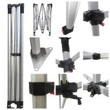 Deluxe Tent Flag Package, 10' Tent kit, Backwall, Box Fit Tablecloth, and Double sided Flag Kit