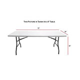 48 Hr Quick Ship - Sublimated Stretch Curved Fit Table Throw for 6ft table, 3 sided, Open Back