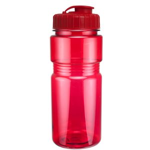20 Oz. Translucent Recreation Bottle w/ Flip Top Lid