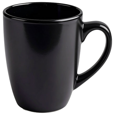 Glossy Cottager 12oz black mug - High Fire