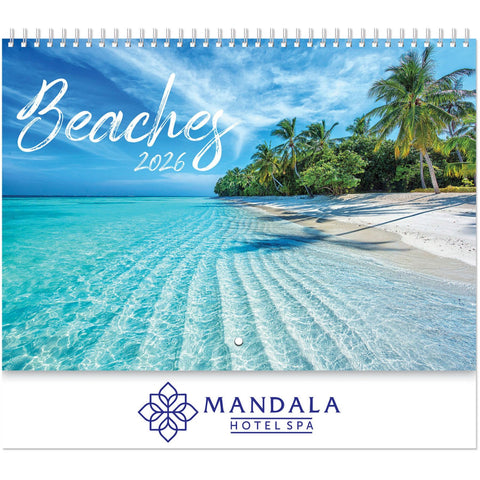Beaches Spiral Wall Calendar