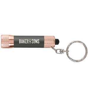Chroma Softy Rose Gold Metallic - LED Flashlight with Keyring