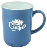 Cyprus 2tone blue/white 14oz mug in a Ripple gift box - Etched