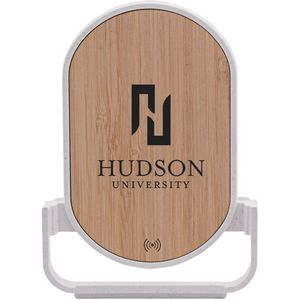 Qi Certified Bamboo Phone Charger Stand