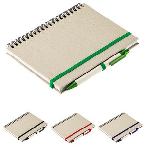 Prairie Fragrant Grass Recycled Spiral Notebook with Pen